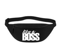 Huuraa Bum Bag Like a Boss Spruch Gift Crossbody Bag Black 2.5 liters Like a Boss Spruch Gift idea