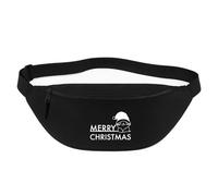 Huuraa Bum Bag Merry Christmas Katze Gift Crossbody Bag Black 2.5 liters Merry Christmas Katze Gift idea