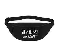 Huuraa Bum Bag Spessart verliebt Gift Crossbody Bag Black 2.5 liters Spessart verliebt Gift idea