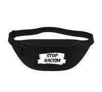 Huuraa Bum Bag Stop Racism Gift Crossbody Bag Black 2.5 liters Stop Racism Gift idea