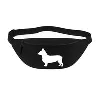 Huuraa Bum Bag Welsh Corgi Pembroke Gift Crossbody Bag Black 2.5 liters Welsh Corgi Pembroke Gift idea