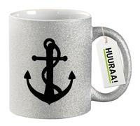 Huuraa Coffee Mug Anchor Gift Mug Silver 330ml Anchor Present