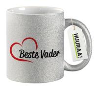 Huuraa Coffee Mug Beste Vader Gift Mug Silver 330ml Beste Vader Present