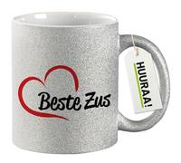 Huuraa Coffee Mug Beste Zus Gift Mug Silver 330ml Beste Zus Present