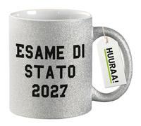 Huuraa Coffee Mug Esame di Stato 2029 Gift Mug Silver 330ml Esame di Stato 2029 Present