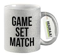 Huuraa Coffee Mug Game Set Match Gift Mug Silver 330ml Game Set Match Present
