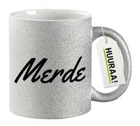 Huuraa Coffee Mug Merde Gift Mug Silver 330ml Merde Present