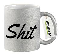 Huuraa Coffee Mug Shit Gift Mug Silver 330ml Shit Present
