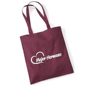 Huuraa Cotton bag Mejor Hermano Gift shopping bag Burgundy 10 liters cotton Mejor Hermano Gift idea