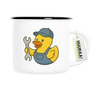 Huuraa Enamel Mug Automotive mechatronics Rubber Duck Gift Coffee Mug Vintage 300ml Automotive mechatronics Rubber Duck Gift idea