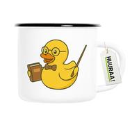 Huuraa Enamel Mug Education Rubber Duck Gift Coffee Mug Vintage 300ml Education Rubber Duck Gift idea