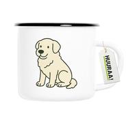 Huuraa Enamel Mug Maremma Sheepdog Gift Coffee Mug Vintage 300ml Maremma Sheepdog Present