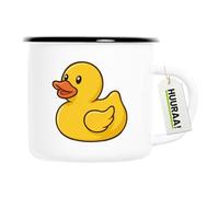 Huuraa Enamel Mug Rubber Duck Gift Coffee Mug Vintage 300ml Rubber Duck Present