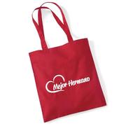 Huuraa Fabric bag Mejor Hermano Gift shopping bag Classic Red 10 liters cotton Mejor Hermano Attention