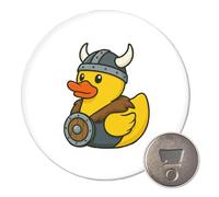Huuraa Magnet Rubber duck viking Gift fridge magnet 59mm bottle opener Rubber duck viking Gift idea