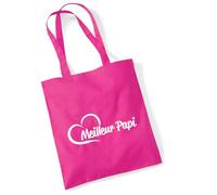 Huuraa Shopper Meilleur Papi Gift jute bag Fuchsia 10 liters cotton Meilleur Papi Accessory