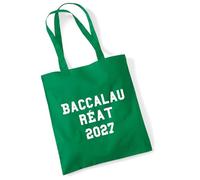 Huuraa Shopping bag Baccalauréat 2029 Gift bag Kelly Green 10 liters cotton Baccalauréat 2029 Present