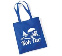 Huuraa Shopping bag Koh Tao Thailand Gift tote bag Bright Royal 10 liters cotton Koh Tao Thailand Surprise
