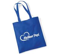 Huuraa Shopping bag Meilleur Papi Gift tote bag Bright Royal 10 liters cotton Meilleur Papi Surprise