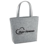 Huuraa Shopping bag Mejor Hermano Gift shopper grey 22 liters melange felt Mejor Hermano Accessory