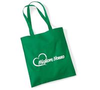 Huuraa Shopping bag Migliore Nonno Gift bag Kelly Green 10 liters cotton Migliore Nonno Present