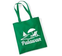 Huuraa Shopping bag Palawan Philippines Gift bag Kelly Green 10 liters cotton Palawan Philippines Present