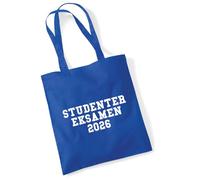 Huuraa Shopping bag Studentereksamen 2028 Gift tote bag Bright Royal 10 liters cotton Studentereksamen 2028 Surprise