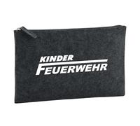 Huuraa Toiletry Bag Kinder Feuerwehr Gift Cosmetic Bag Charcoal 1 Liter Felt Kinder Feuerwehr Gift idea