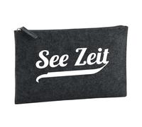 Huuraa Toiletry Bag See Zeit Gift Cosmetic Bag Charcoal 1 Liter Felt See Zeit Gift idea