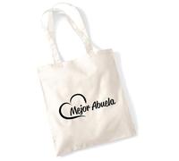 Huuraa Tote bag Mejor Abuela Gift fabric bag Natural 10 liters cotton Mejor Abuela Souvenir