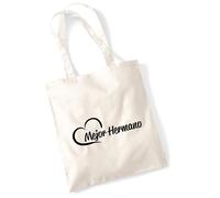 Huuraa Tote bag Mejor Hermano Gift fabric bag Natural 10 liters cotton Mejor Hermano Souvenir