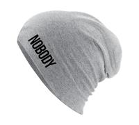 Huuraa Winter hat Nobody Schriftzug Gift Hat Heather Grey Nobody Schriftzug Accessory