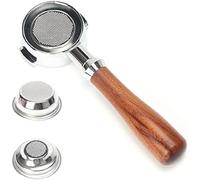 Huusuei 58 mm Stainless Double Ear Coffee Bottomless Filter Filter Universal Espresso Coffee Tools