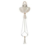 Huusuei Owl Dream Catcher Macrame Wall Hanging Tapestry Wall Decor Boho Style Bohemian Woven Home Decoration Craft Gift B