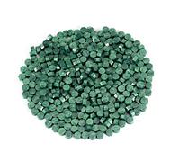 Huusuei Wax Bead Seal, 200 Pieces Wax Sealing Beads, Wax Seal Set Green Wax Seal for Sealing and Writing Wax Stamping