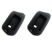 Huutnhs Black RFX-2WT9-FM T9 Key Silicone Sleeve Waterproof Dirt Tolerance 2WT9R Replacement For Compustar FM 2-Way 3000-FT LCD 4 Side Buttons Silicone Shell New Compatible Parts 2-PACK