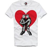 HUUXUXQ Heart Gay Lover Boys Mens Women Mens Ladies t Shirts 100% Cotton Tom of Finland Gay Interest LGBT Leather Suit(3X-Large)