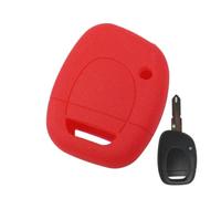 HUVNEXA 1 Button Silicone Key Case Cover Keyless Fob Shell Holder Protector, Clio, Kangoo, Twingo Car Key Case(Red)