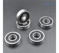 HUVNEXA 10pcs 100pcs 608 606 607 609 625 626 627 628 2rs Ddu Bore 5mm 6mm 7mm 8mm 9mm Roller Wheel Lubricated Sealed Bearing Tapered Roller(100pcs 606 2rs Premium)