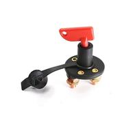 HUVNEXA 12V 24V Red Key Cut Off Battery Main Kill Switch Vehicle Car Modified Isolator Disconnector Car Power Switch Auto Truck Boat Car Push Button Switch