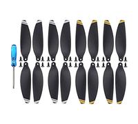 HUVNEXA 16PCS Replacement Propeller 4726 Light Weight Props Blade Wing Fans Accessory Spare Parts Screw Kits, for DJI, for Mavic, for MINI, Drone Drone Propeller(8 Gold 8 Silver)