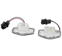 HUVNEXA 18 LED LeftRight Car License Plate Light Lamp, High Brightness, Energy Saving, for JAZZ, 20022014 with ABS Material Car Number Plate Light