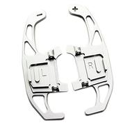 HUVNEXA 2PCS Car Steering Wheel Shift Paddle Shifter Extended, for VW, for Golf, GTI R GTD GTE MK7 7, for Polo, for Scirocco, 2014 2015-2019 2020 Paddle Shifter(Silver)