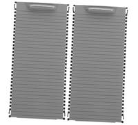 HUVNEXA 2pcs Zipper Storage Box Center Console Cup Holder Roller Car Drink Holder Cover Water Cup Rack Blind Cover Cup Holder Shutter Center Console Shutter(GREYX2PCS)