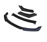 HUVNEXA 3 Pcs Car Front Bumper Lip Splitter Diffuser Lip Body Kit Spoiler Bumpers, for Opel, for Vauxhall, Astra K 2016-2019 Black Front Spoiler(4pcs+Black)