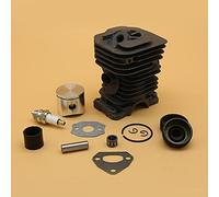 HUVNEXA 38MM 40MM Cylinder Piston Ring Oil Seal Spark Plug Engine Kit, for Husqvarna, 141 142 136 137 Chainsaw Motor Parts Lawn Mower Cylinder(HUS137 38MM)