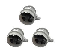HUVNEXA 3pcs Blower Boat High Air Flow Quiet Water White 4 Inch Marine Blower