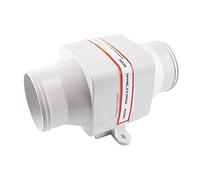 HUVNEXA 4" 100mm 2700CFM In Line Bilge Blower Fan DC 12V 24V 4 Blade Marine Boat RV Air Exhaust SFIB1 270 01 SFIB2 270 01 White Marine Blower(24V 1Piece)