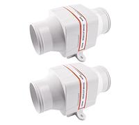 HUVNEXA 4" 100mm 2700CFM In Line Bilge Blower Fan DC 12V 24V 4 Blade Marine Boat RV Air Exhaust SFIB1 270 01 SFIB2 270 01 White Marine Blower(12V 2Pieces)