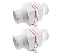 HUVNEXA 4" 100mm 270CFM In Line Bilge Blower Fan DC 12V 24V 4 Blade Marine Boat RV Air Exhaust SFIB1-270-01 SFIB2-270-01 White Marine Blower(24V 2Pieces)